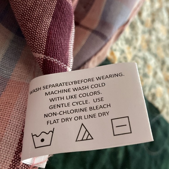 Stillwater Supply Co women’s large short sleeve cotton plaid shirt casual cool - Picture 7 of 7